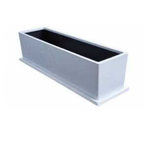 Maceta Rectangular - Fibra de vidrio - blanco