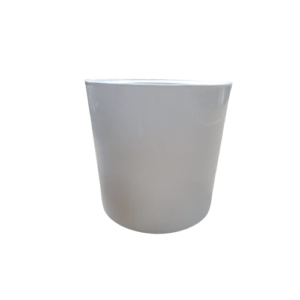 Cilindro - Maceta de fibra de vidrio - Blanco - 30*30*30cm